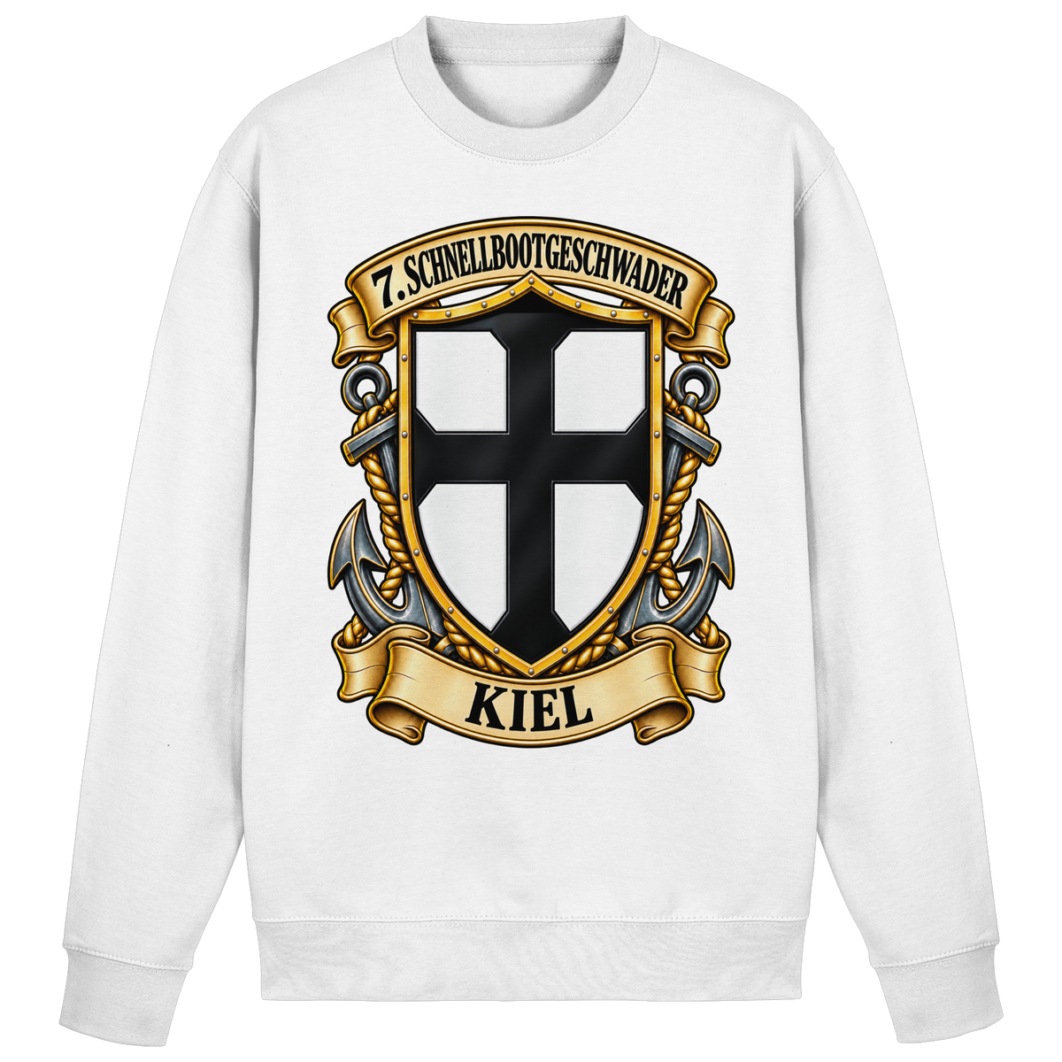 Wappen 7. Schnellbootgeschwader - KIEL - Basic Sweatshirt