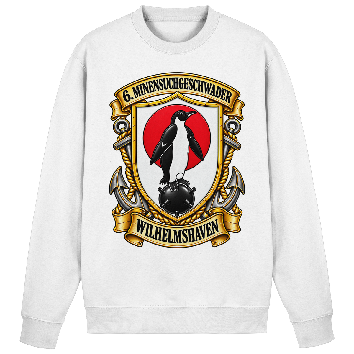 Wappen 6. Minensuchgeschwader - WILHELMSHAVEN - Basic Sweatshirt