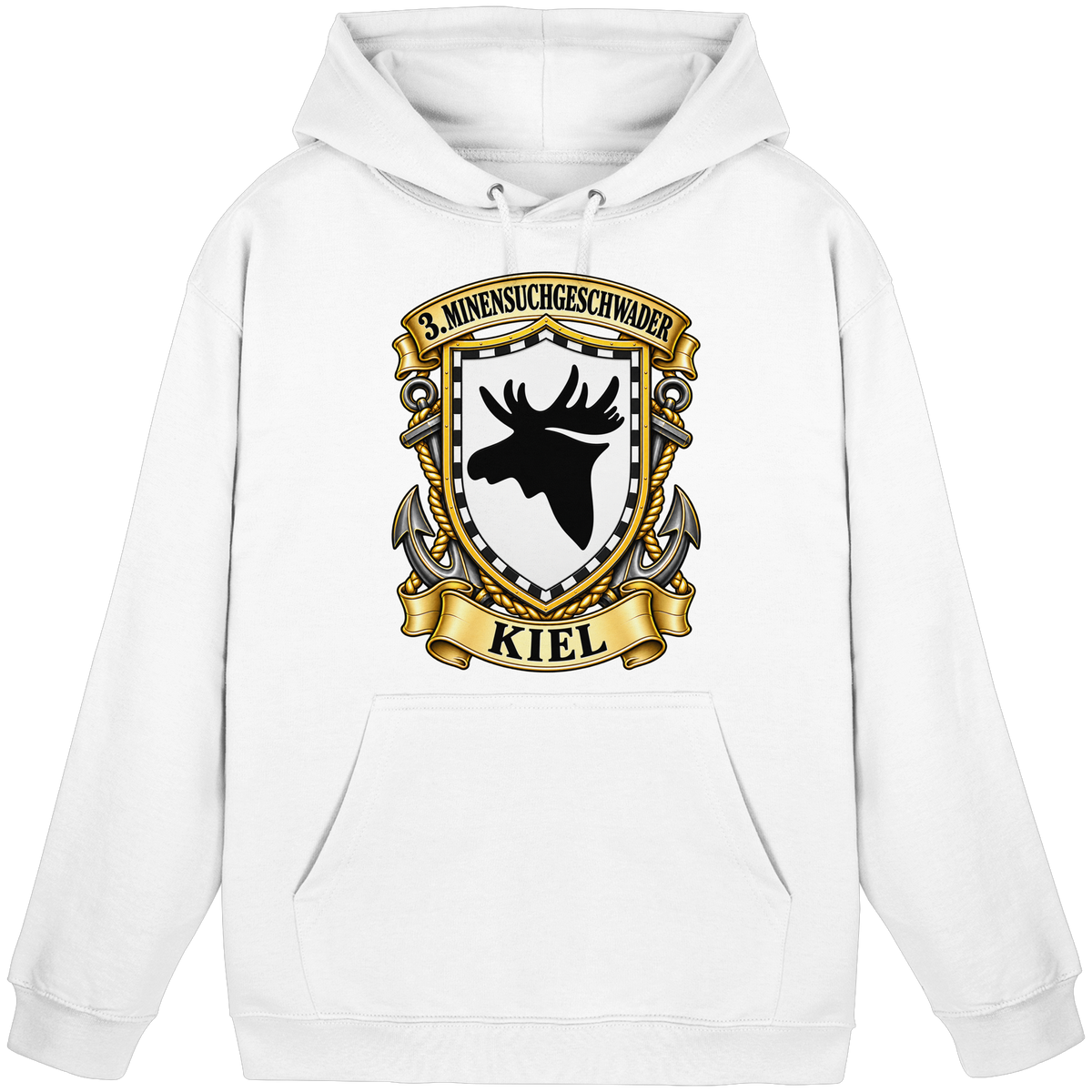 Wappen 3. Minensuchgeschwader - KIEL - Basic Unisex Hoodie