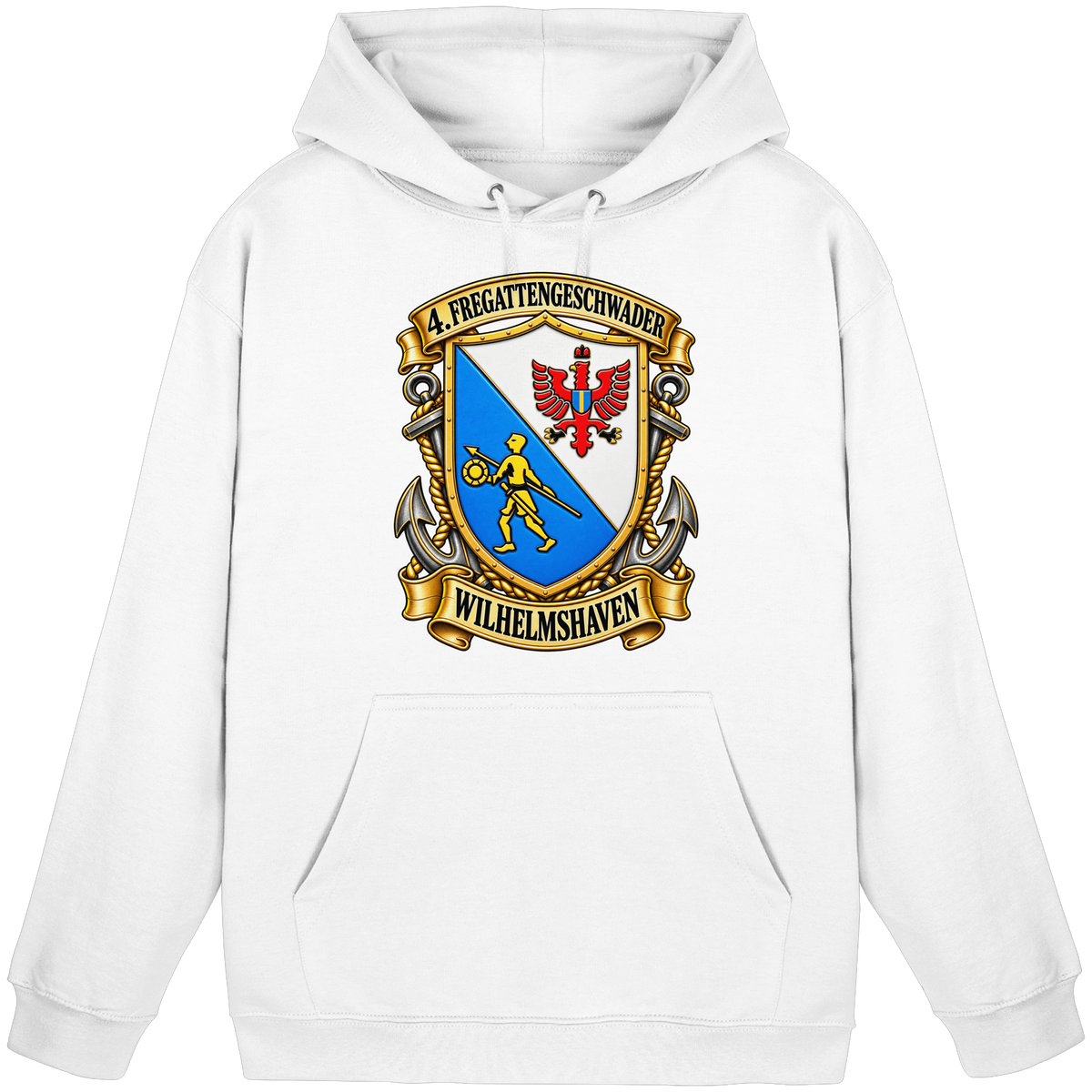 Wappen 4. Fregattengeschwader - Wilhelmshaven - Basic Unisex Hoodie