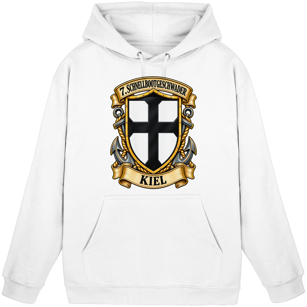 Wappen 7. Schnellbootgeschwader - KIEL - Basic Unisex Hoodie