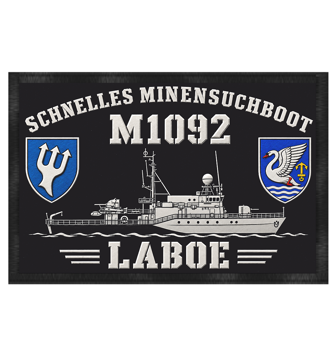 Schnelles Minensuchboot M1092 LABOE - Fußmatte 60x40cm