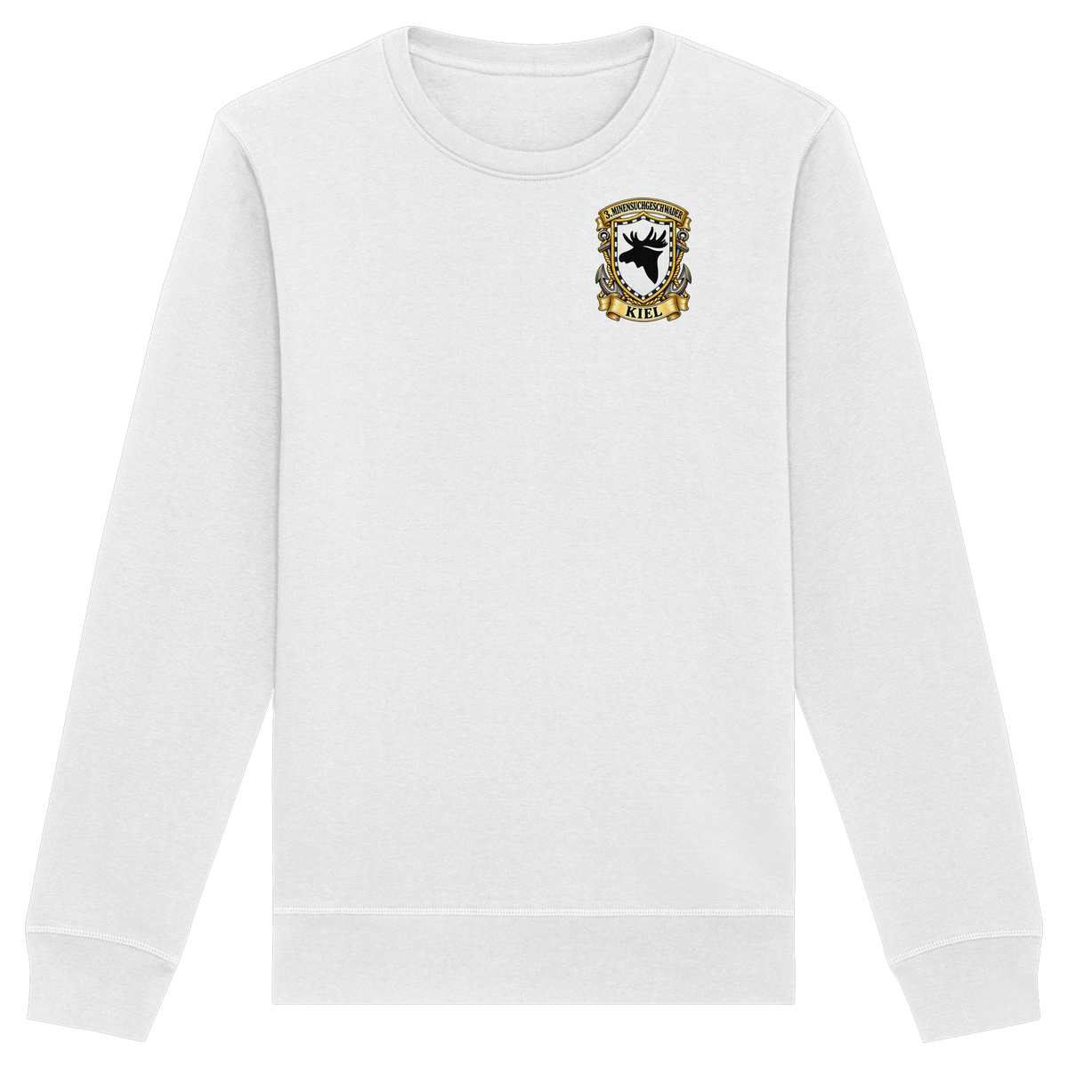 Wappen 3. Minensuchgeschwader - KIEL - Brustlogo - Organic Basic Unisex Sweatshirt