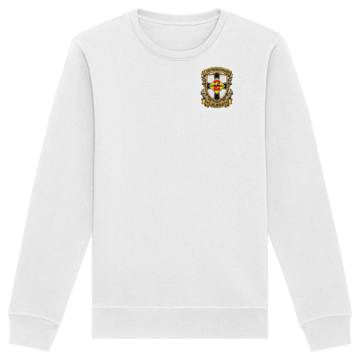 Wappen 2. Zerstörergeschwader - WILHELMSHAVEN - Brustlogo - Organic Basic Unisex Sweatshirt