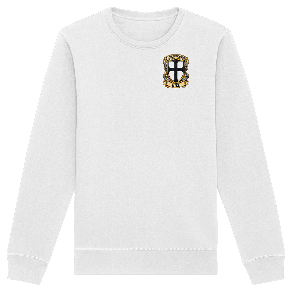 Wappen 7. Schnellbootgeschwader - KIEL - Brustlogo - Organic Basic Unisex Sweatshirt