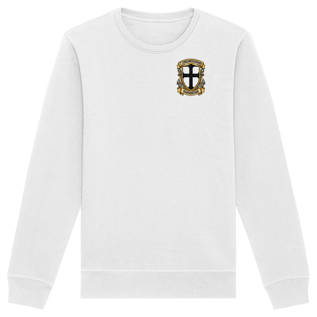 Wappen 7. Schnellbootgeschwader - WARNEMÜNDE - Brustlogo - Organic Basic Unisex Sweatshirt