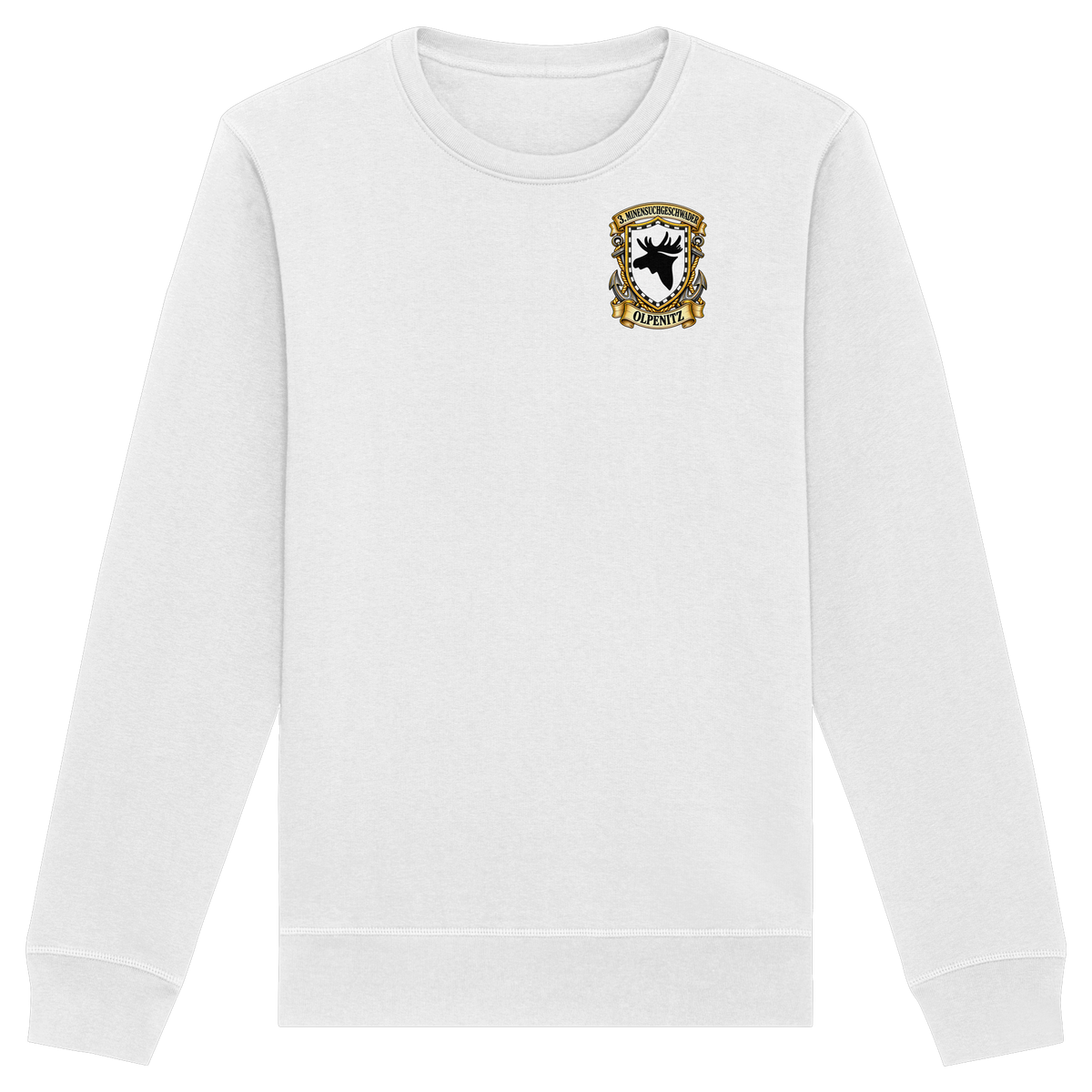 Wappen 3. Minensuchgeschwader - OLPENITZ - Brustlogo - Organic Basic Unisex Sweatshirt