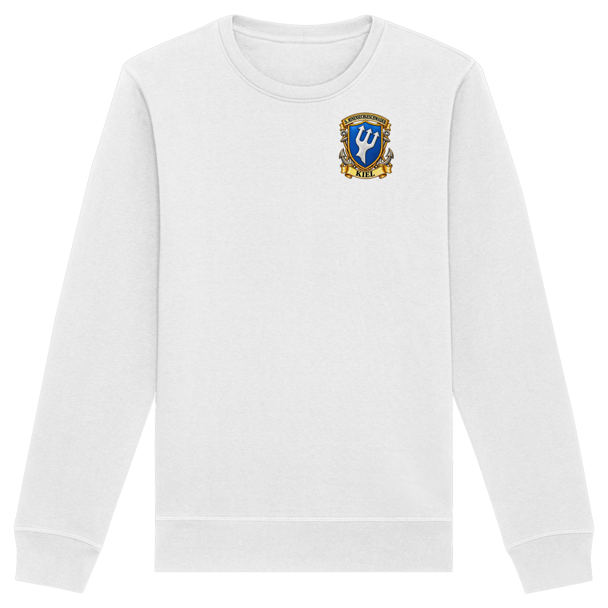 Wappen 5. Minensuchgeschwader - KIEL - Brustlogo - Organic Basic Unisex Sweatshirt