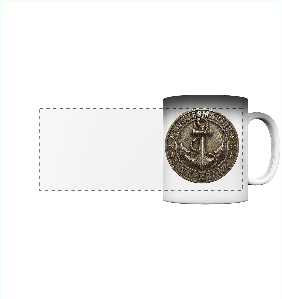 Logo BUNDESMARINE - Metalleffekt - Panorama Magic Mug