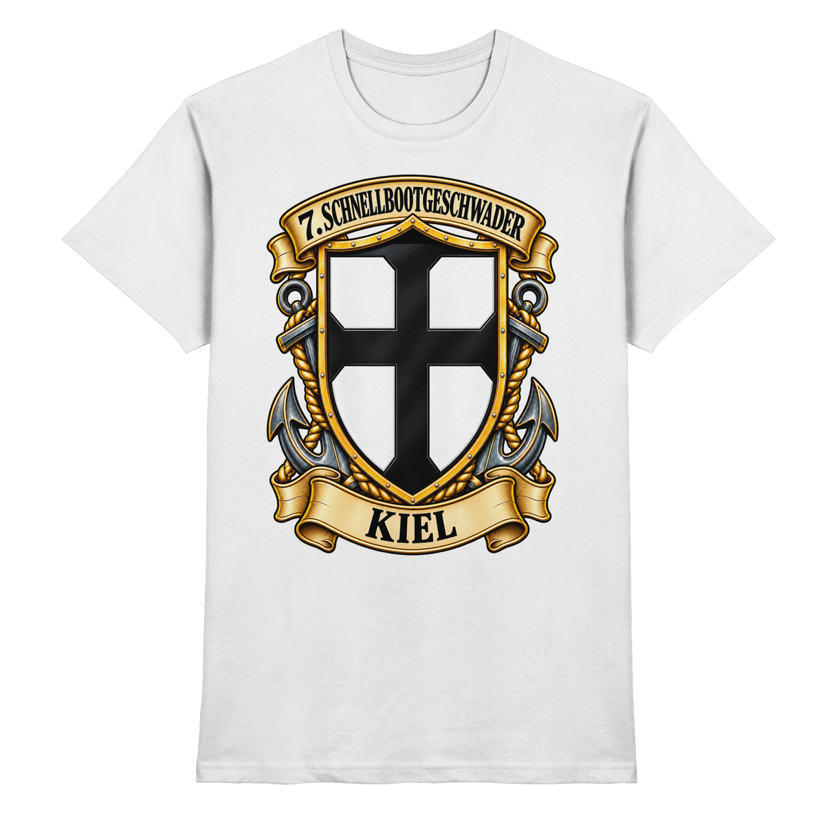 Wappen 7. Schnellbootgeschwader - KIEL - Premium Shirt