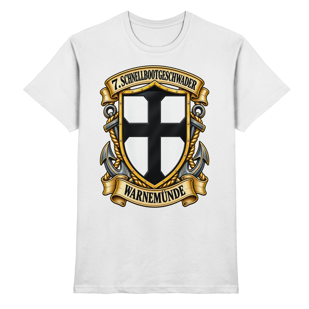 Wappen 7. Schnellbootgeschwader - WARNEMÜNDE - Premium Shirt