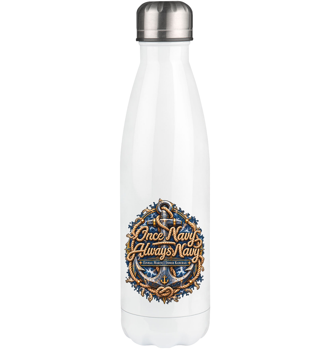 Once Navy - Always Navy - Thermoflasche 500ml