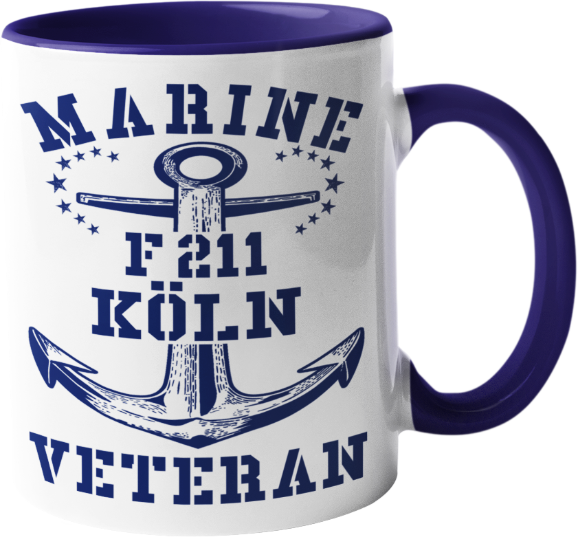 Kaffeebecher Fregatte F211 KÖLN MV Anker