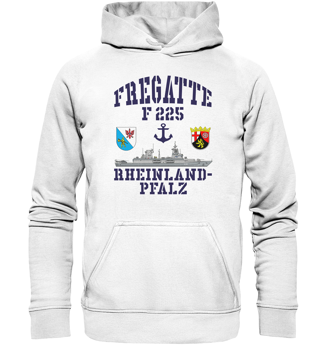 Fregatte F225 RHEINLAND-PFALZ Anker - Basic Unisex Hoodie