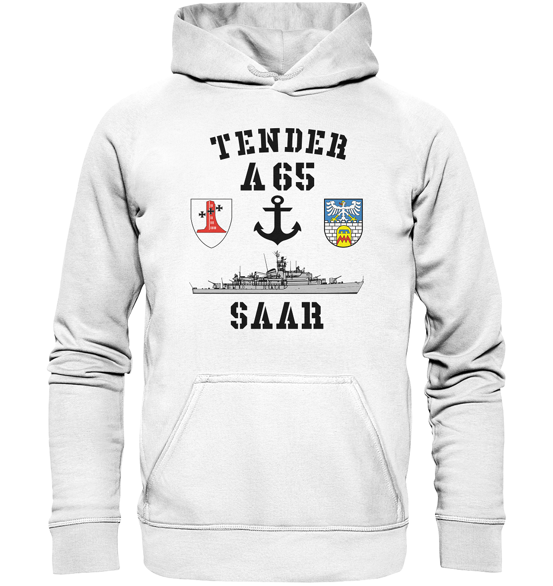 Tender A65 SAAR 1.MSG ANKER - Basic Unisex Hoodie