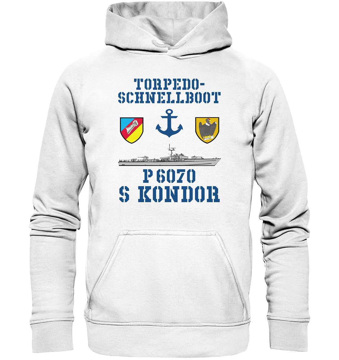 Torpedo-Schnellboot P6070 KONDOR Anker - Basic Unisex Hoodie