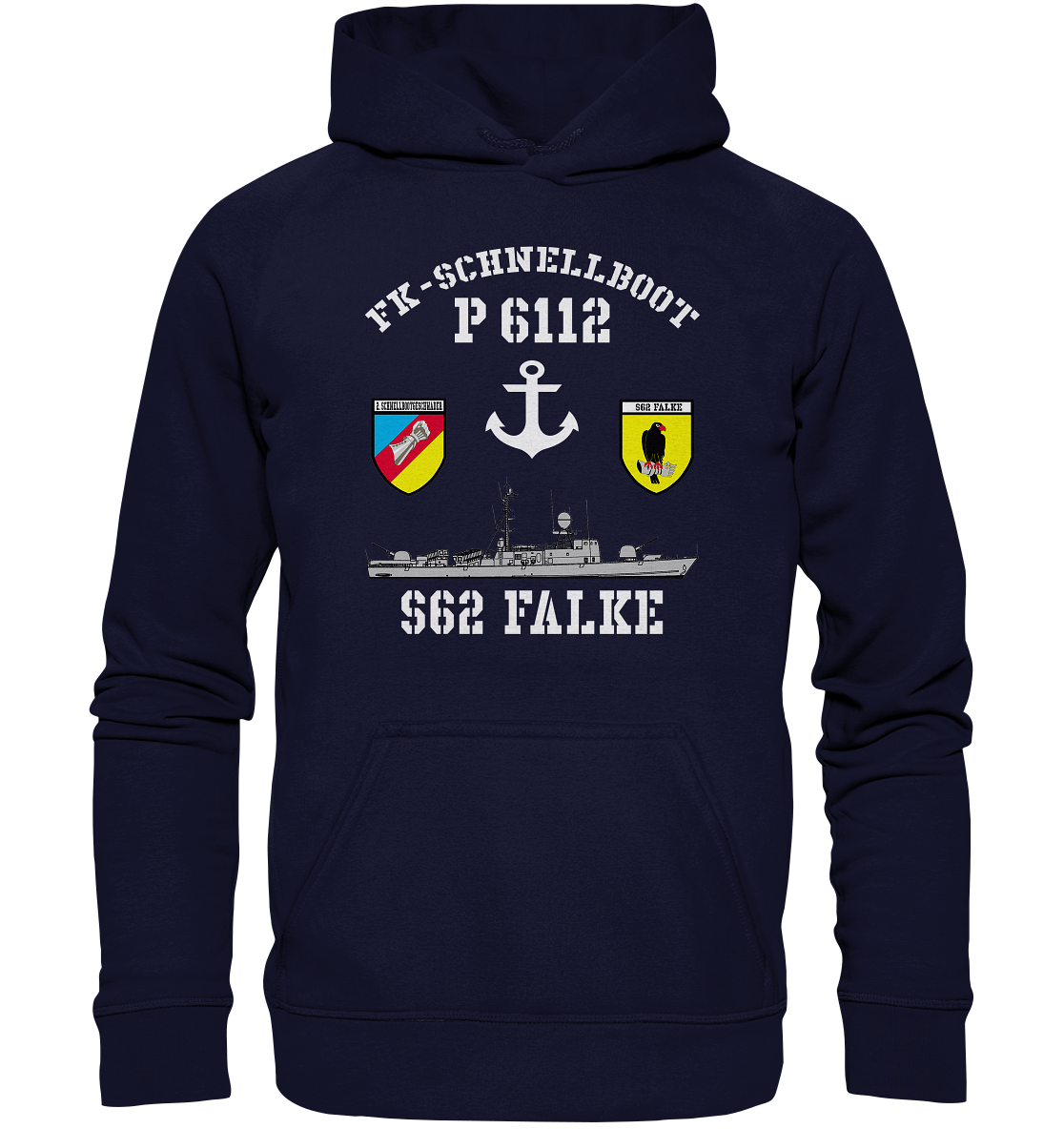 FK-Schnellboot P6112 FALKE 2.SG Anker - Basic Unisex Hoodie XL