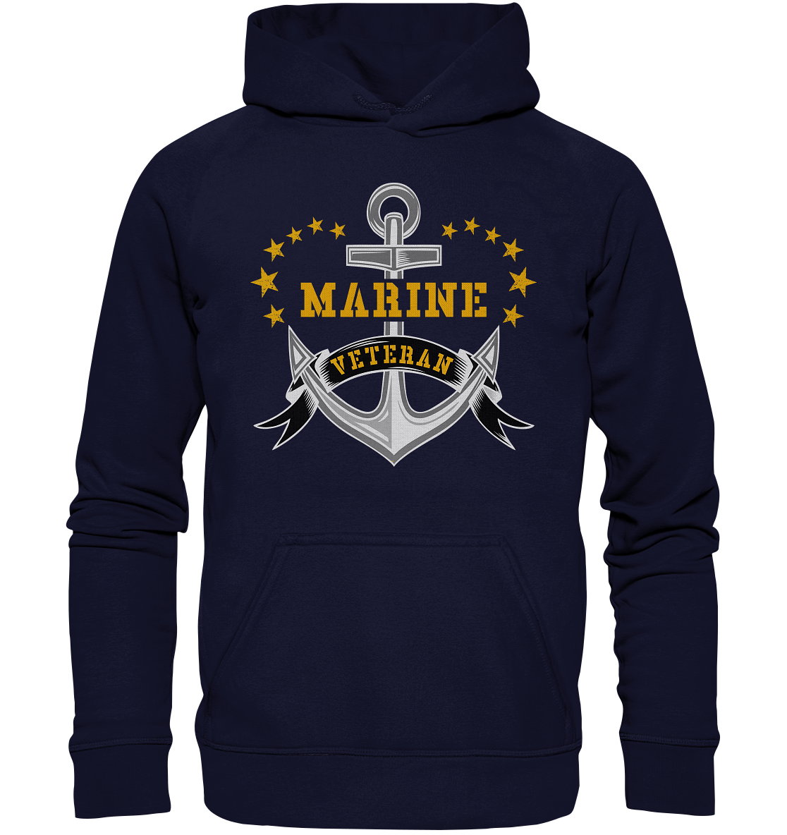 Marine Veteran Anker - Basic Unisex Hoodie XL