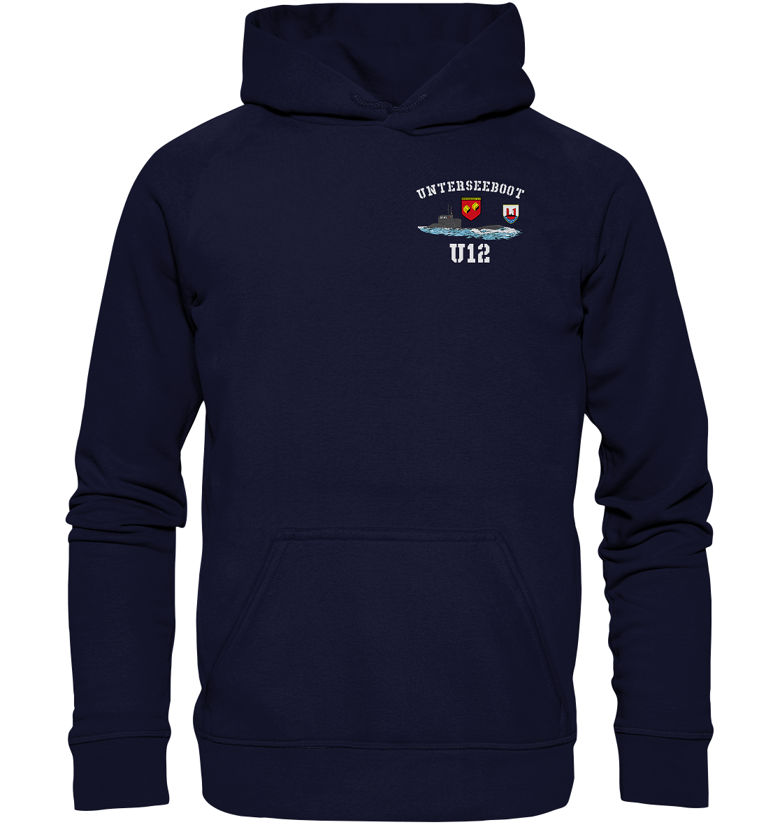 U-Boot 12 Brustlogo - Basic Unisex Hoodie XL