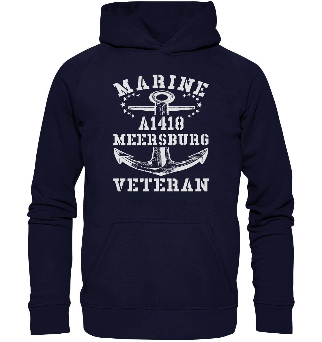 Troßschiff A1418 MEERSBURG Marine Veteran - Basic Unisex Hoodie XL