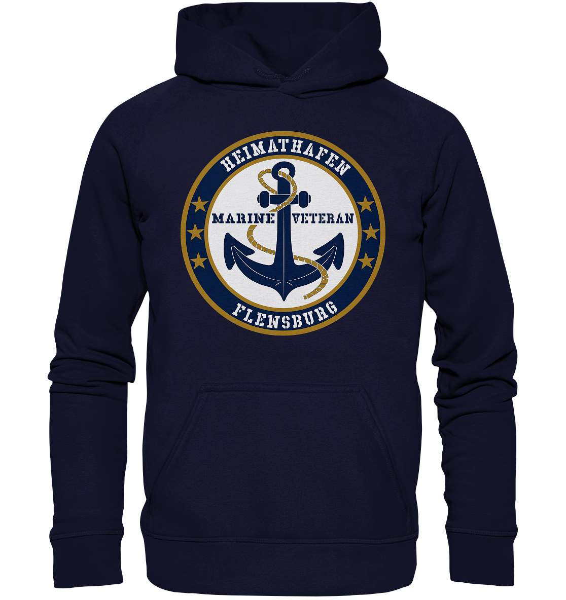 Marine Veteran Heimathafen FLENSBURG - Basic Unisex Hoodie XL