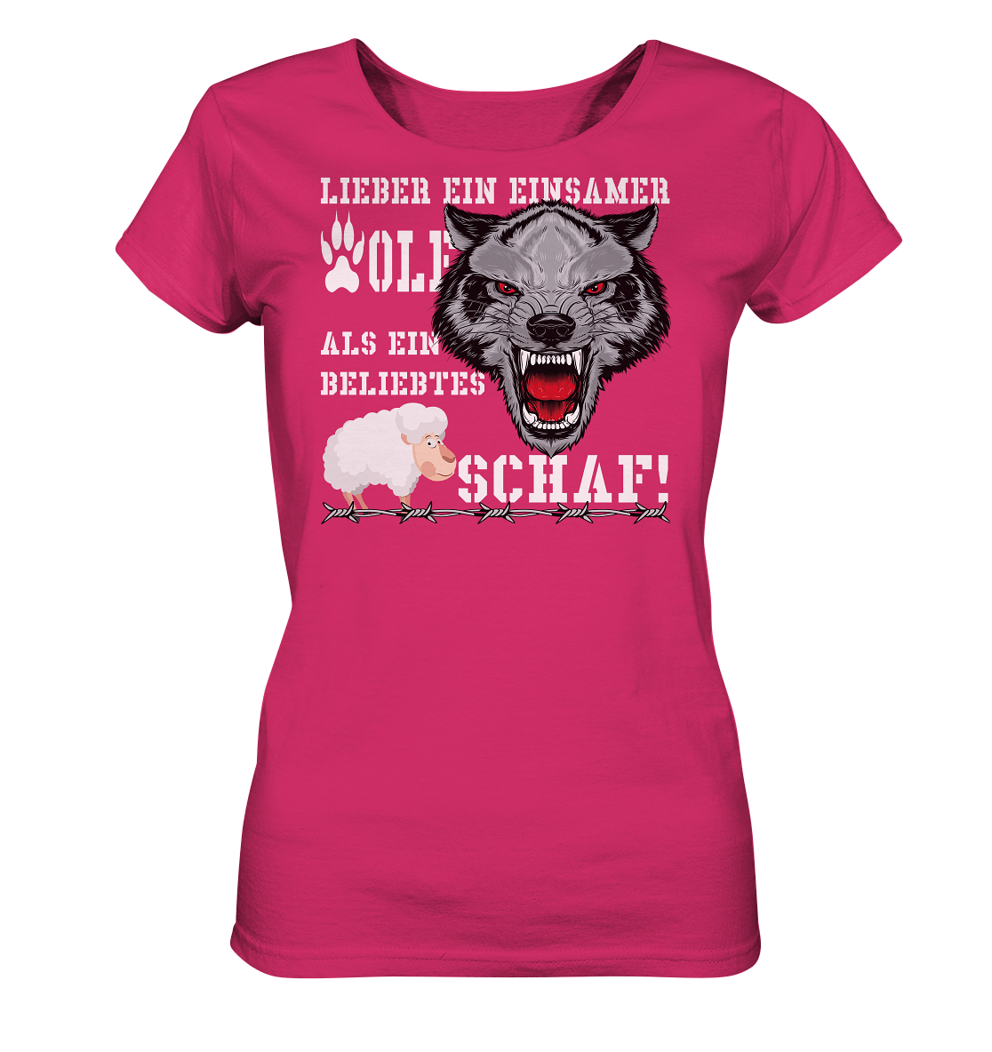 Lieber ein einsamer Wolf... - Ladies Organic Shirt