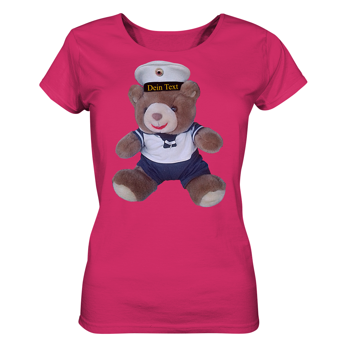 Teddy DEIN TEXT - Ladies Organic Shirt