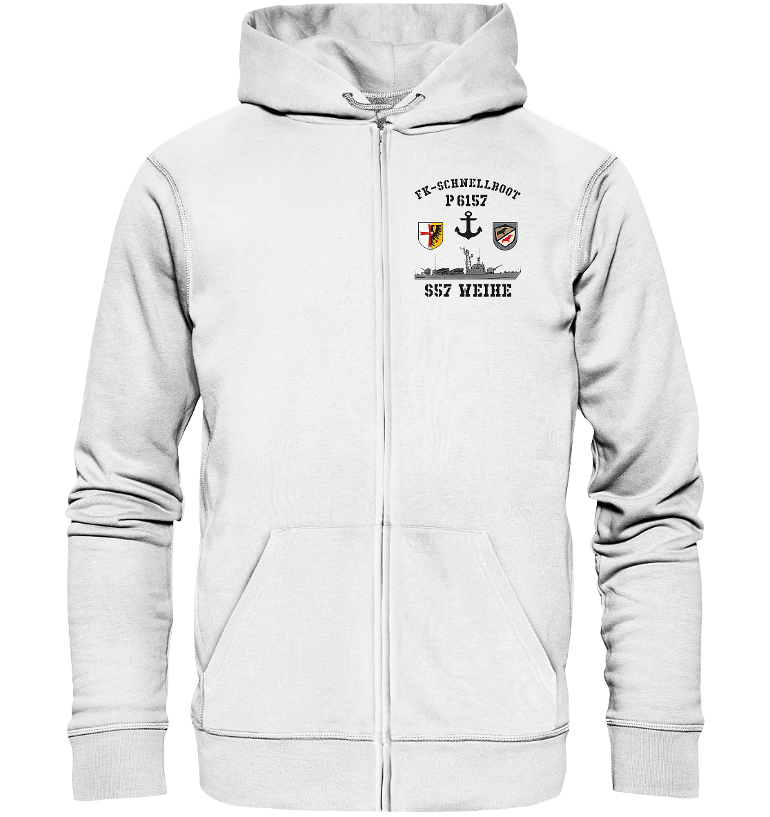 FK-Schnellboot P6157 WEIHE Anker - Organic Kapuzenjacke