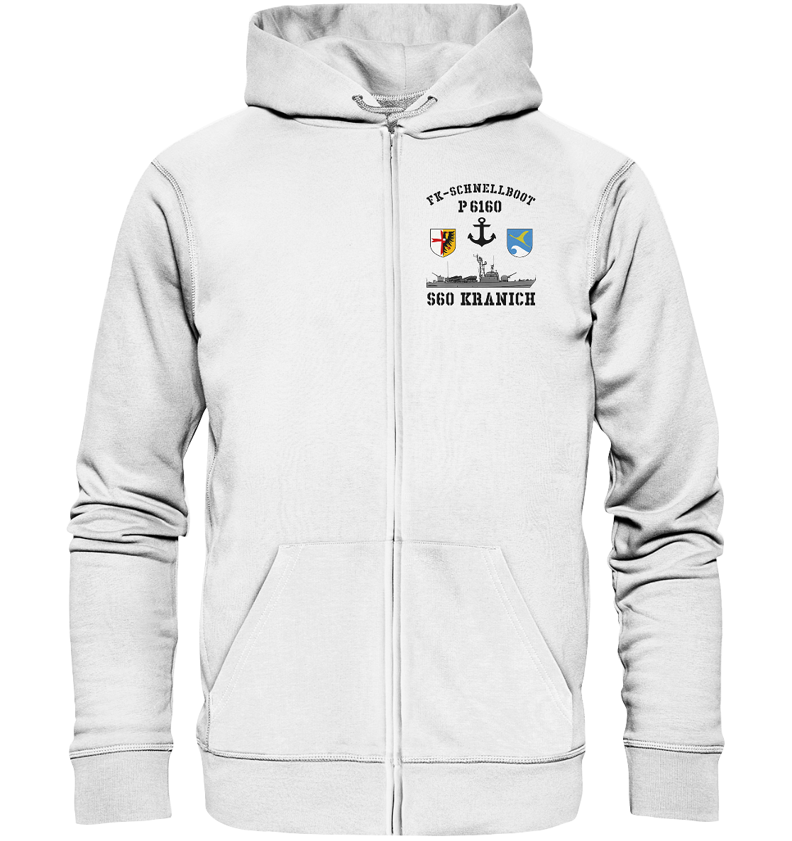 FK-Schnellboot P6160 S60 KRANICH Bofors - Organic Zipper