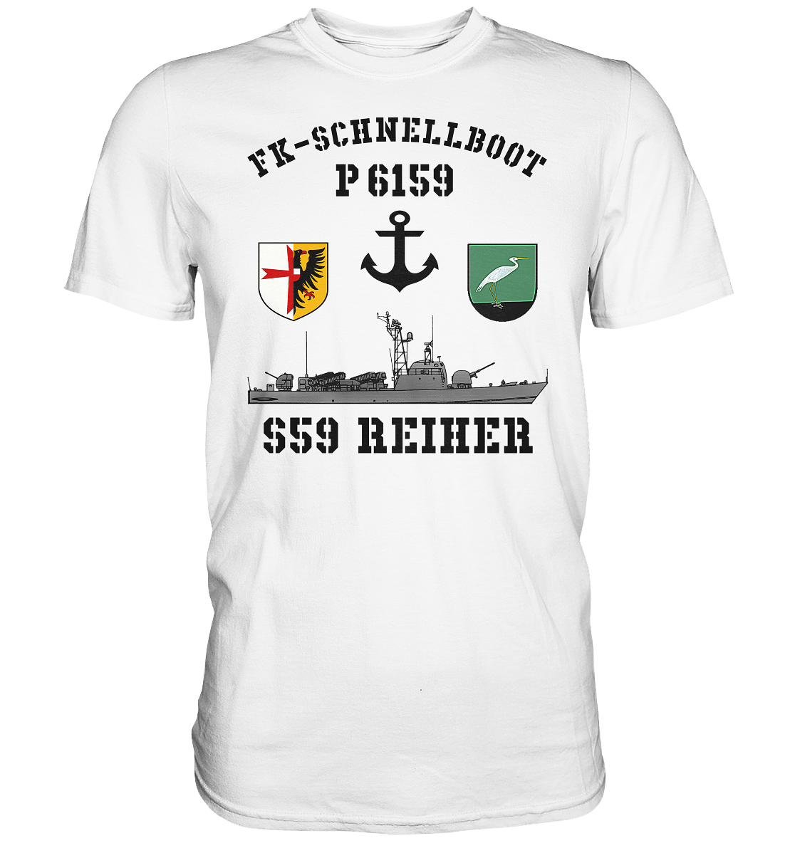 FK-Schnellboot P6159 REIHER Anker - Premium Shirt