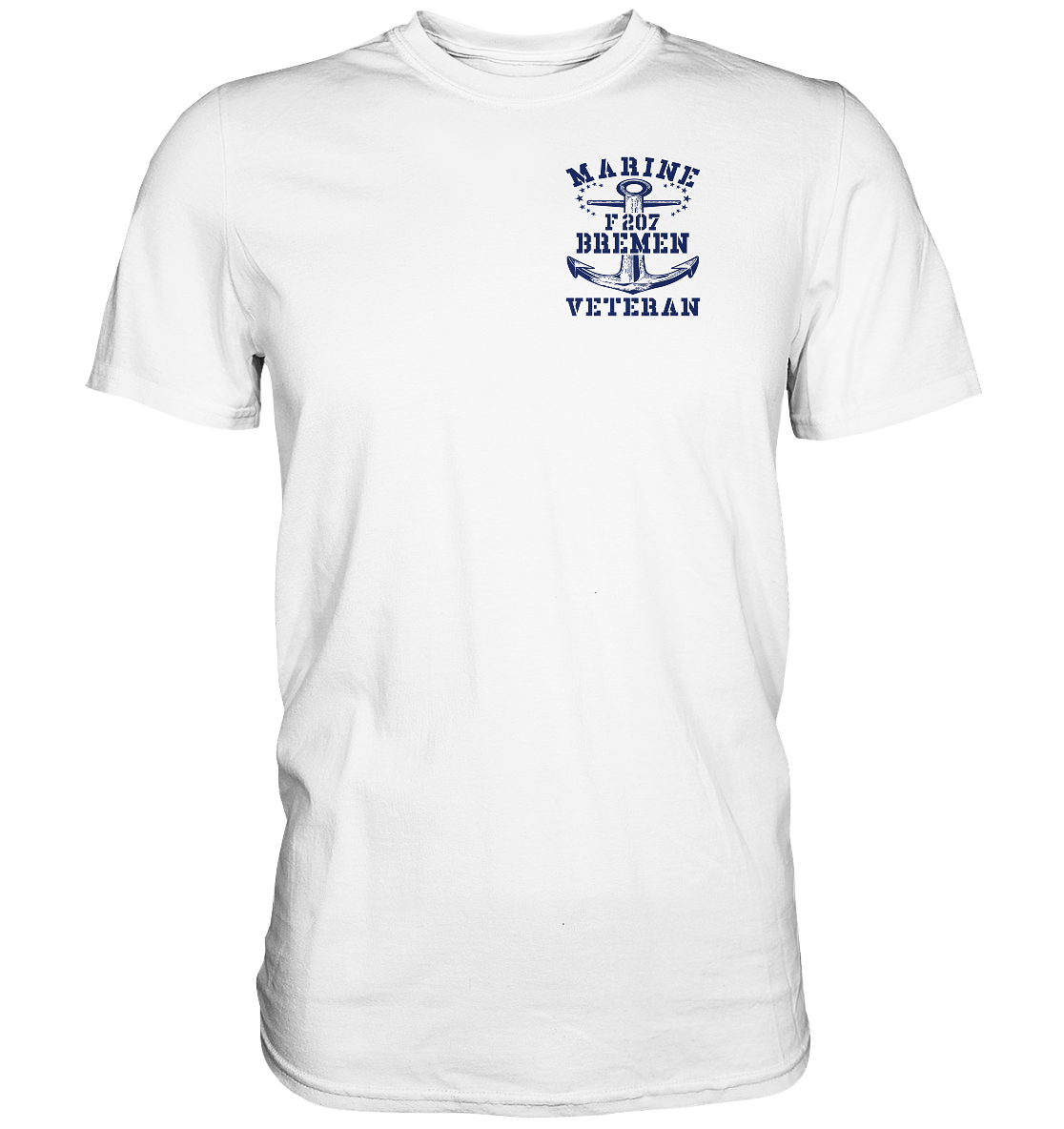 Fregatte F207 BREMEN Marine Veteran Brustlogo - Premium Shirt