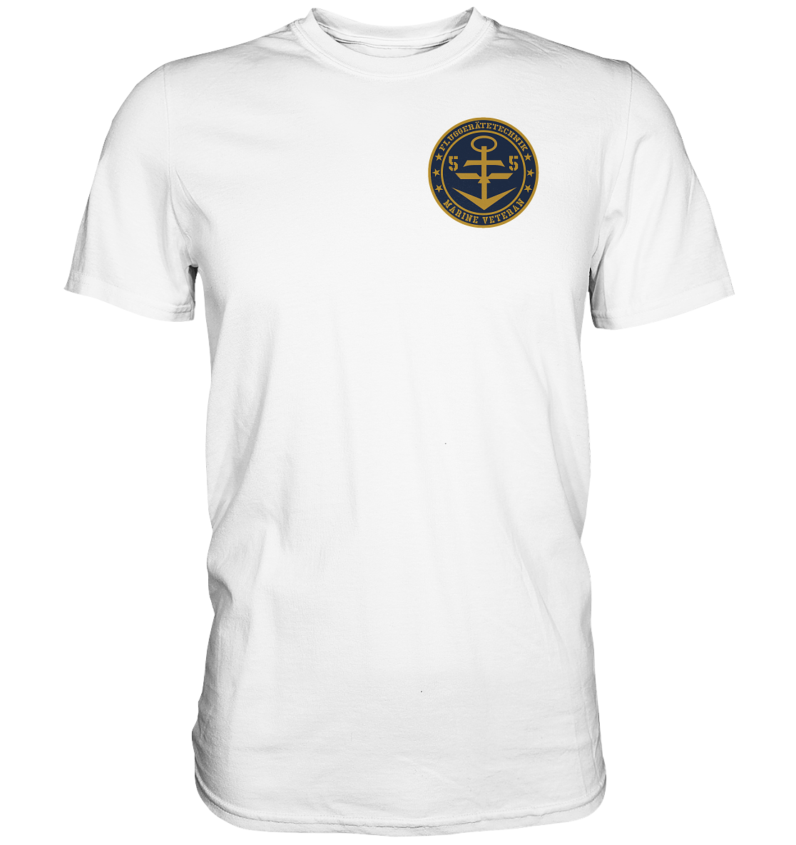 Marine Veteran 55er FLUGGERÄRETECHNIK Brustlogo - Premium Shirt