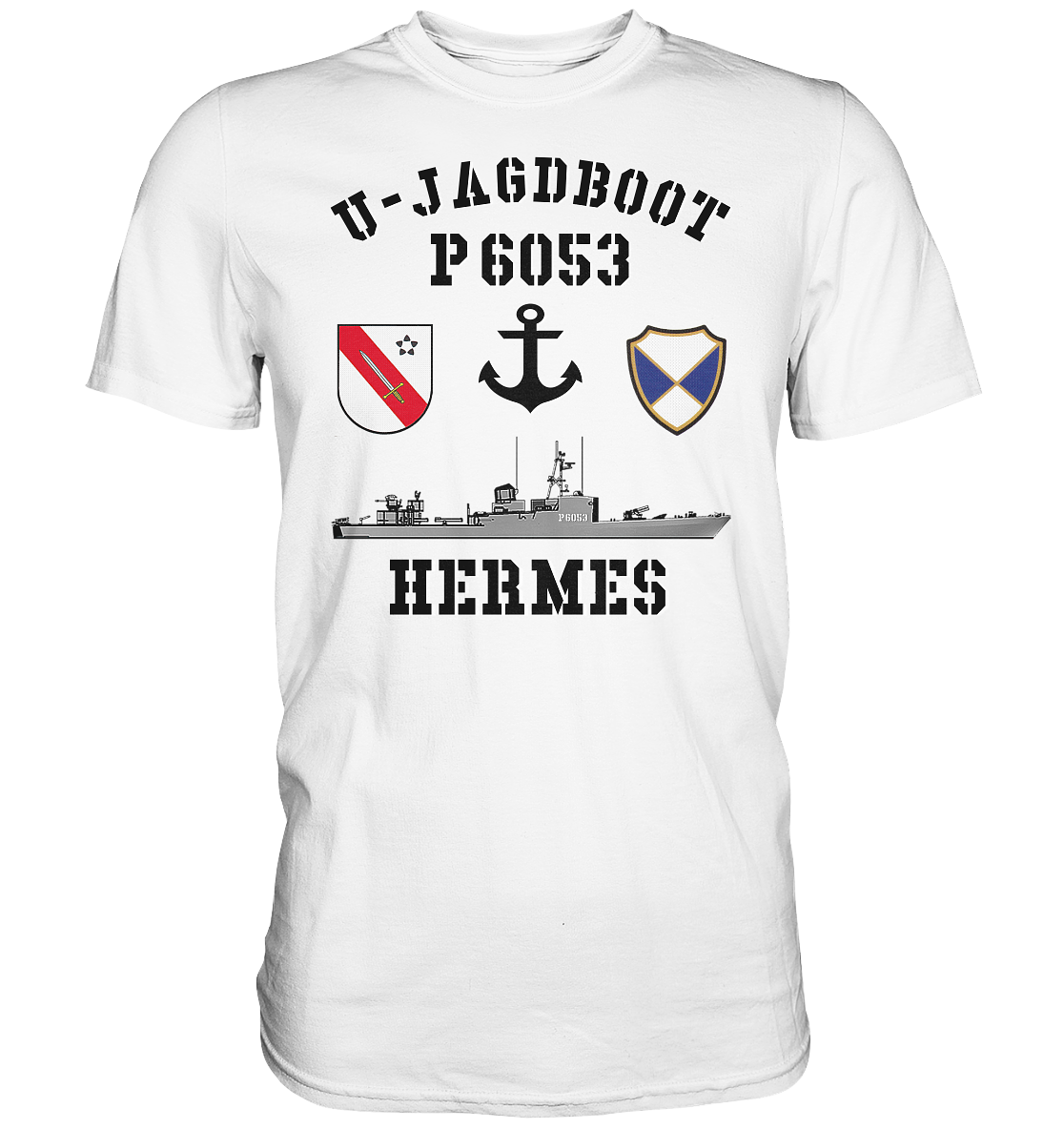 U-Jagdboot P6053 HERMES Anker - Premium Shirt