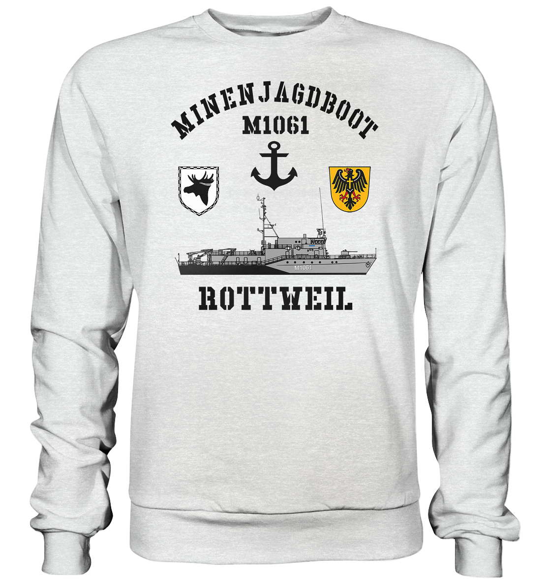 Mij.-Boot M1061 ROTTWEIL Anker 3. MSG - Premium Sweatshirt