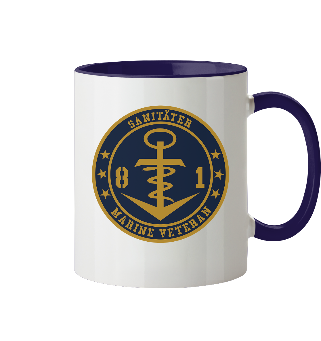 Marine Veteran 81er SANITÄTER - Tasse zweifarbig