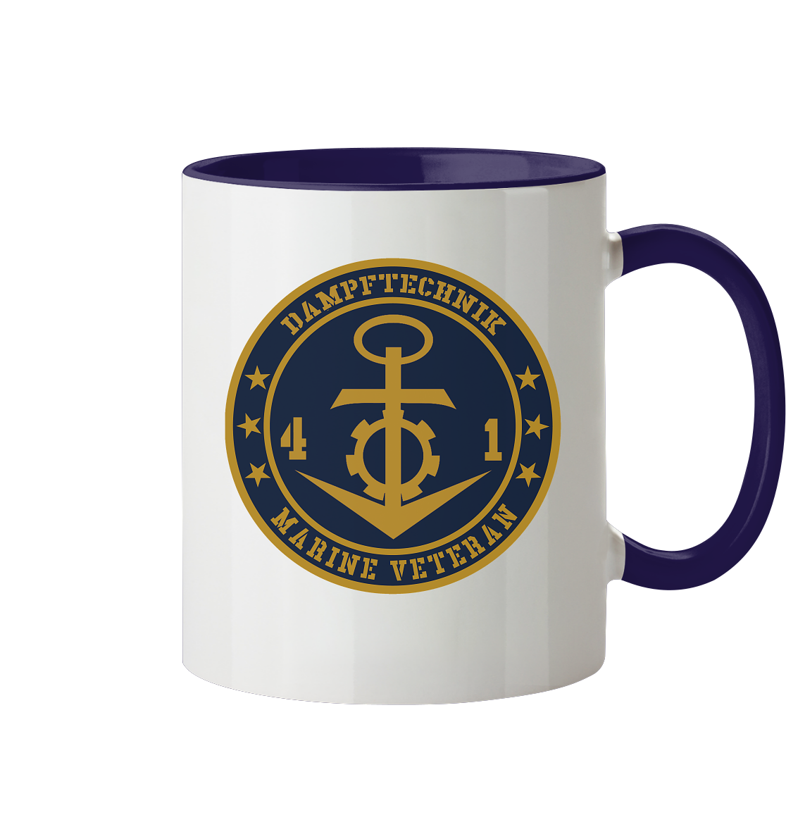Marine Veteran 41er DAMPFTECHNIK - Tasse zweifarbig