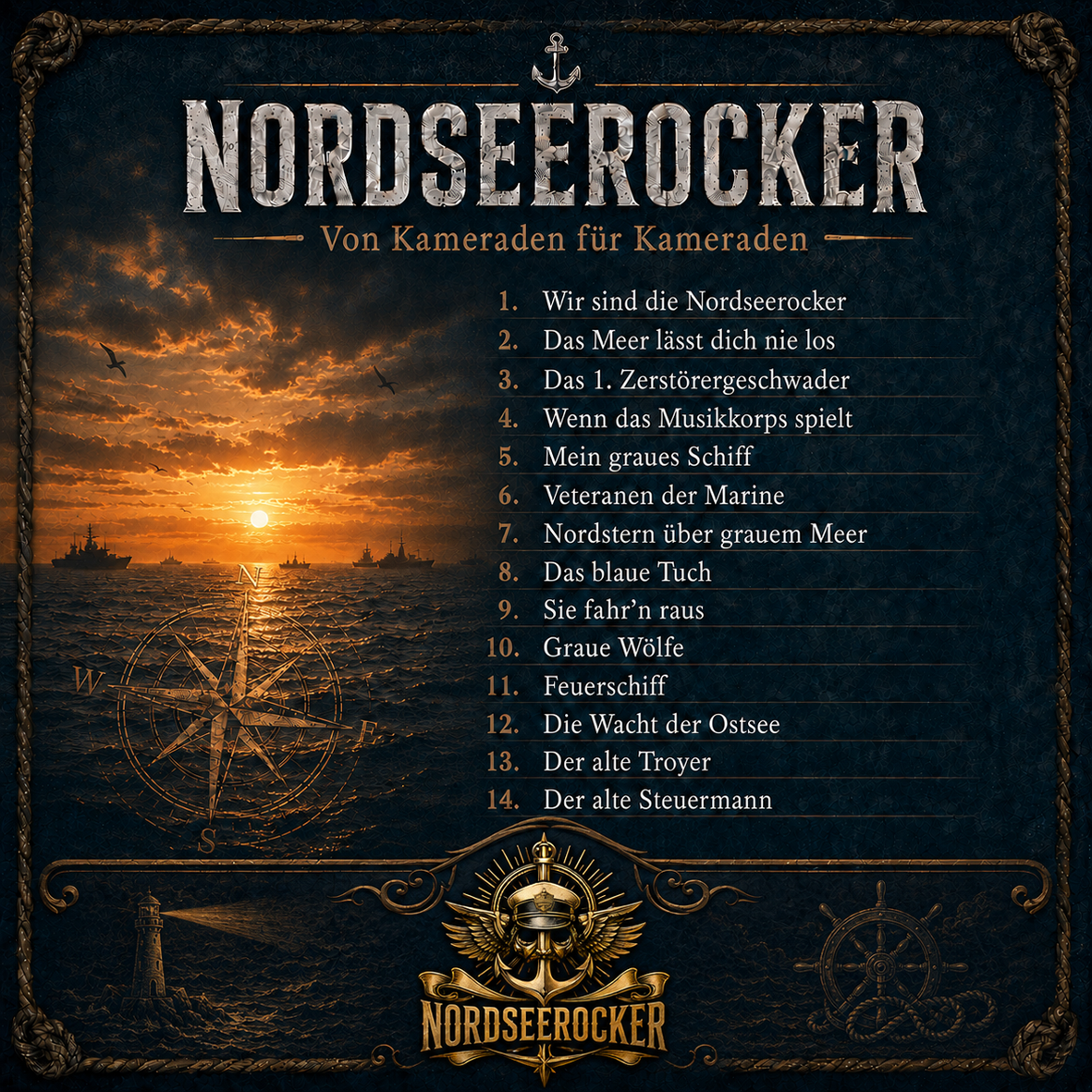 CD - Nordseerocker - Von Kameraden  für Kameraden - 14 Titel