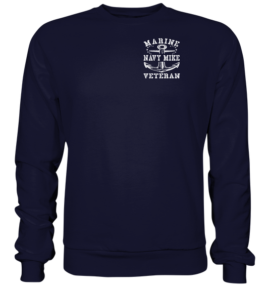 MARINE VETERAN - NAVY MIKE - Brustlogo - Basic Sweatshirt