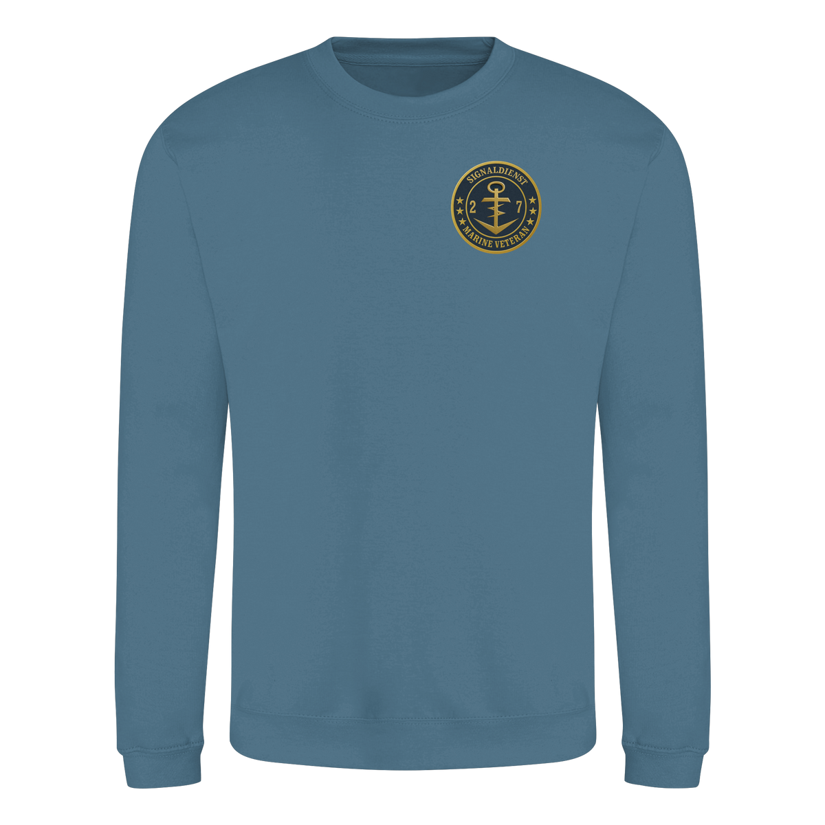 Marine Veteran 27er SIGNALDIENST - Metalleffekt - Basic Sweatshirt