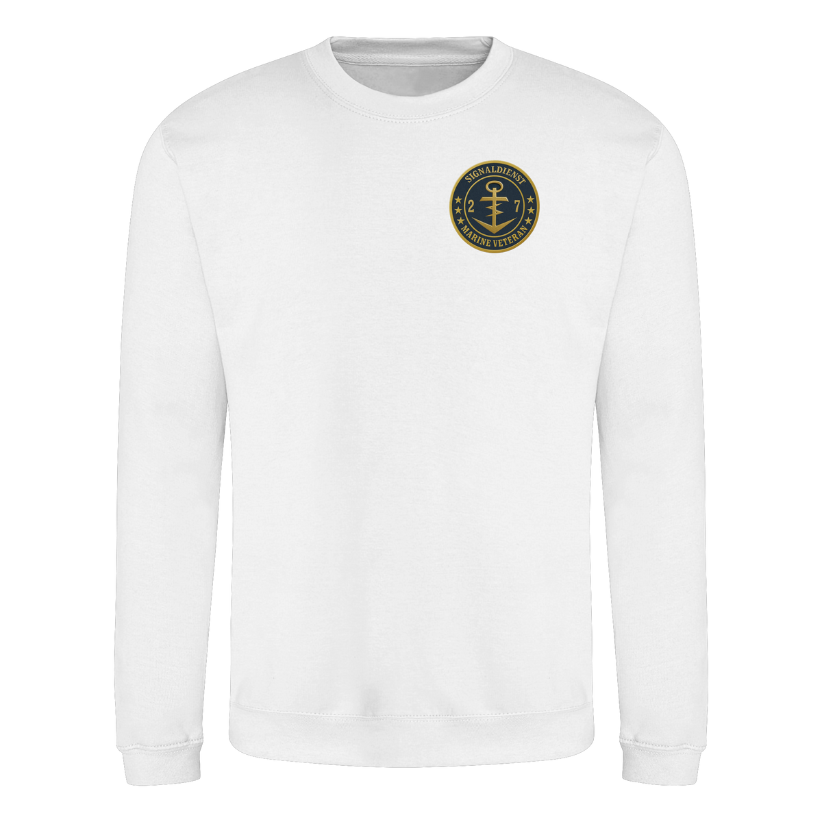 Marine Veteran 27er SIGNALDIENST - Metalleffekt - Basic Sweatshirt