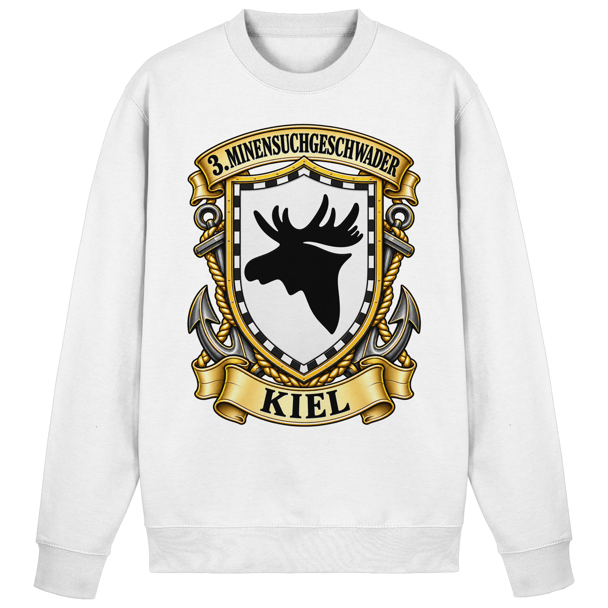 Wappen 3. Minensuchgeschwader - KIEL - Basic Sweatshirt