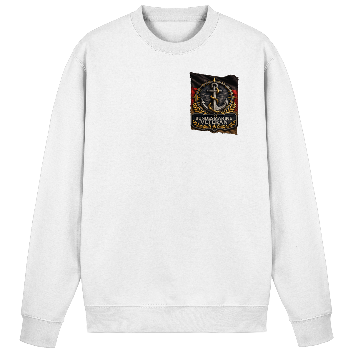 Bundesmarine Veteran Flagge - Brustlogo - Basic Sweatshirt