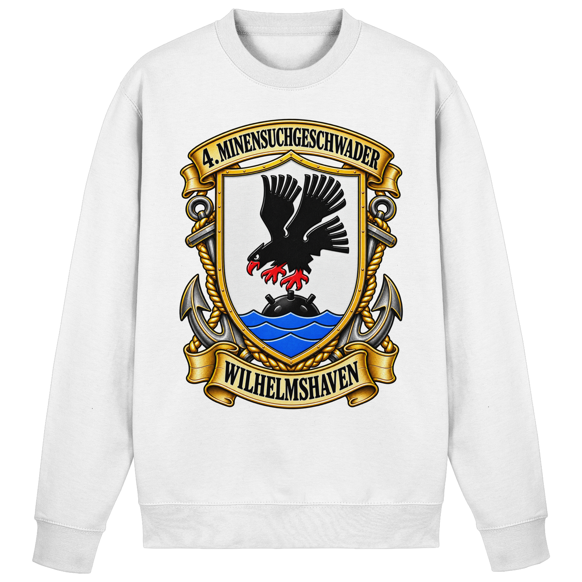Wappen 4. Minensuchgeschwader - WILHELMSHAVEN - Basic Sweatshirt