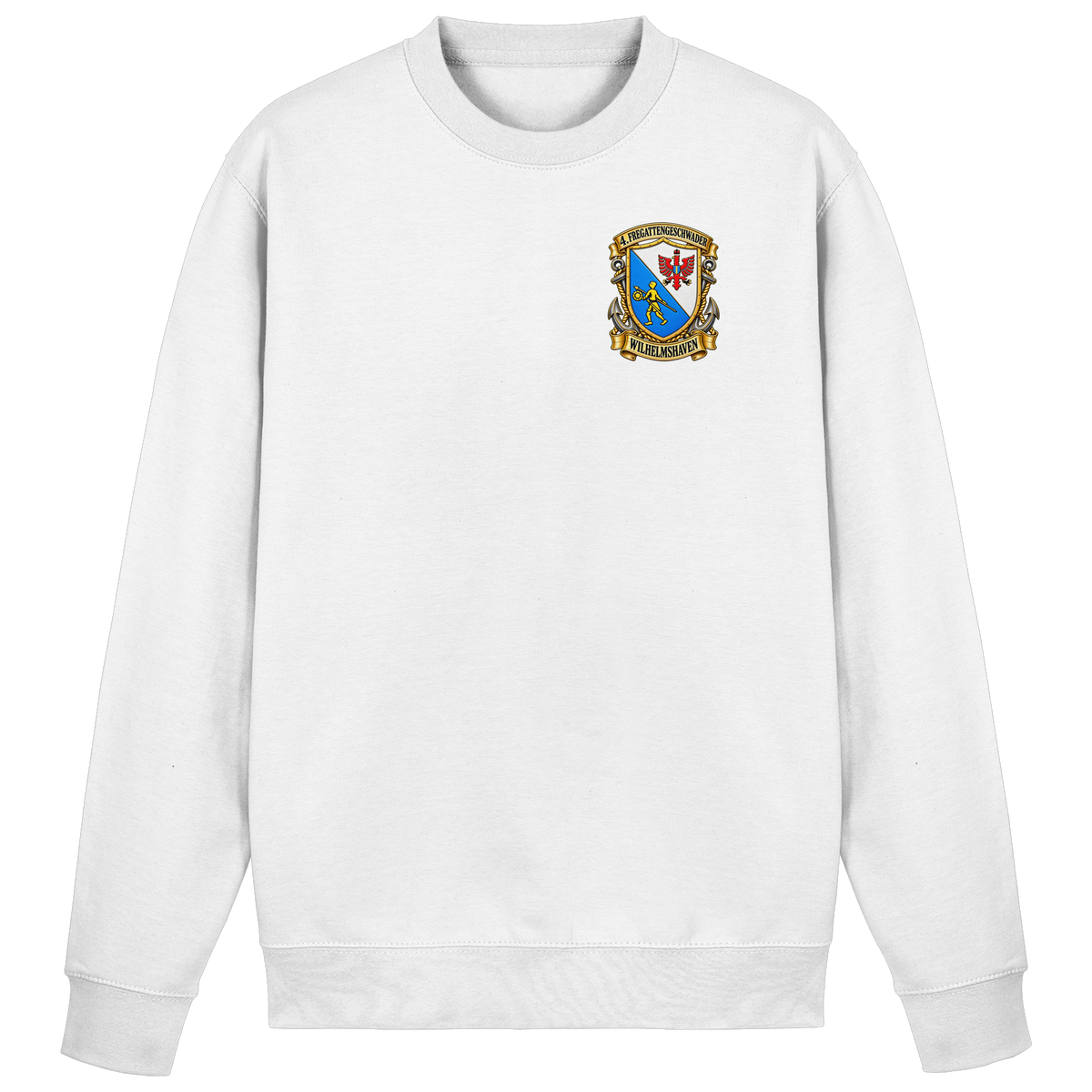 Wappen 4. Fregattengeschwader - Wilhelmshaven - Brustlogo - Basic Sweatshirt