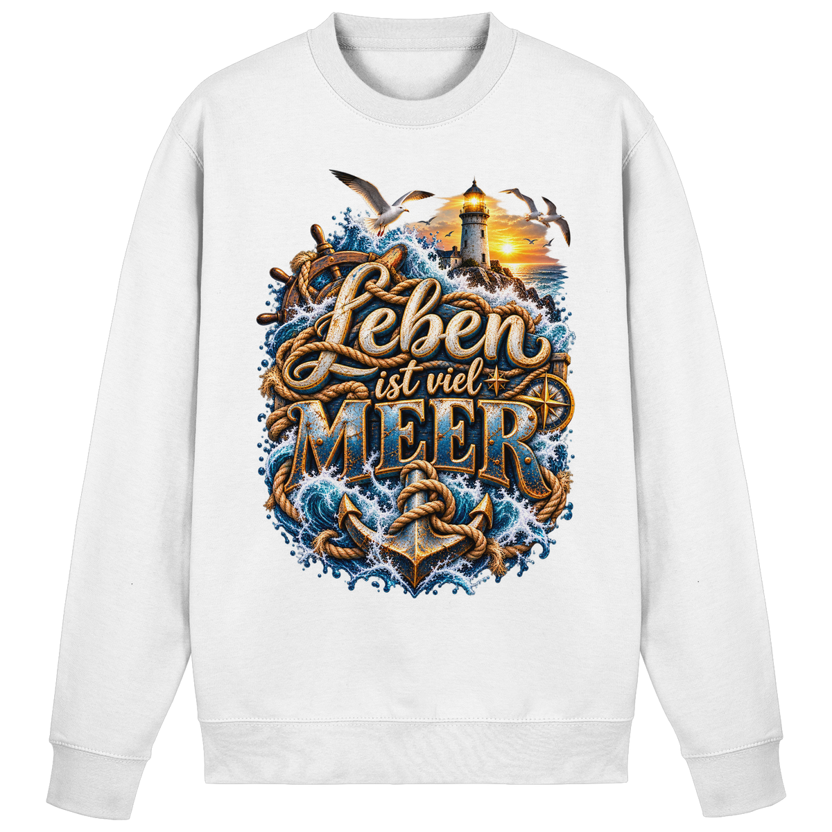 Leben ist viel Meer - Basic Sweatshirt