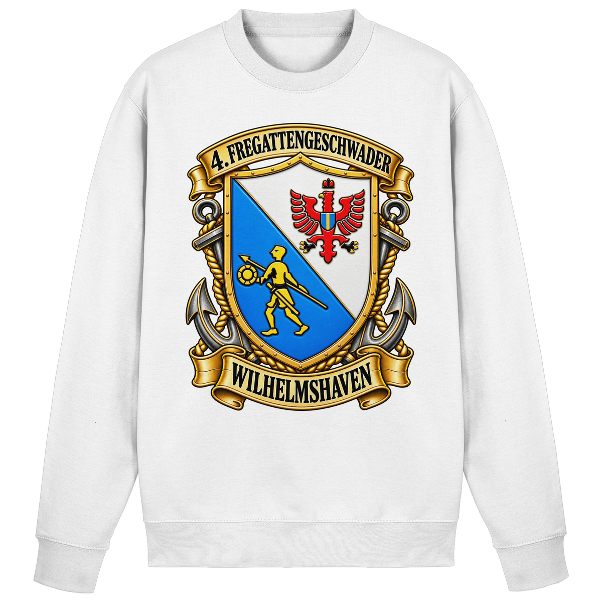 Wappen 4. Fregattengeschwader - Wilhelmshaven  - Basic Sweatshirt