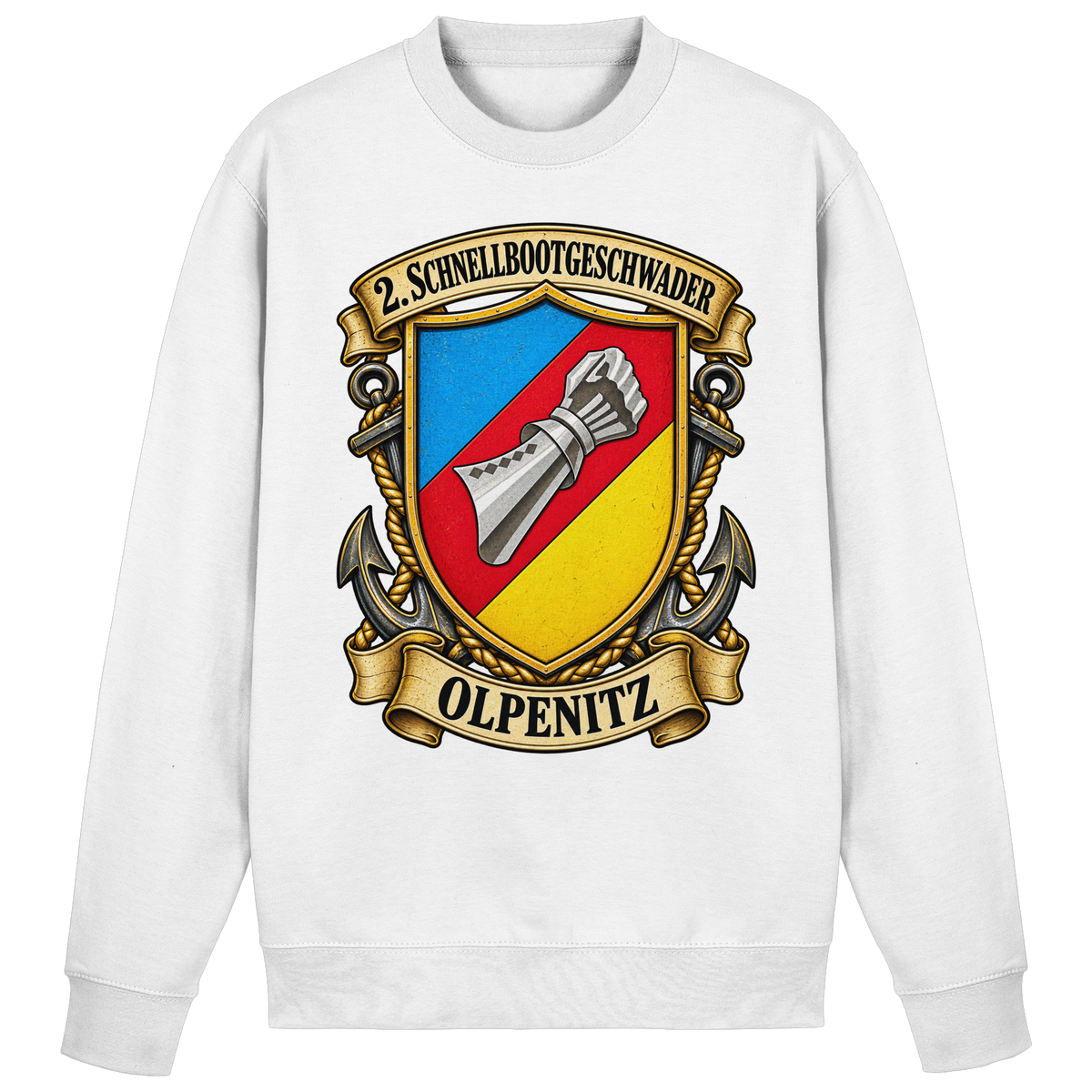 Wappen 2. Schnellbootgeschwader - Olpenitz - Basic Sweatshirt