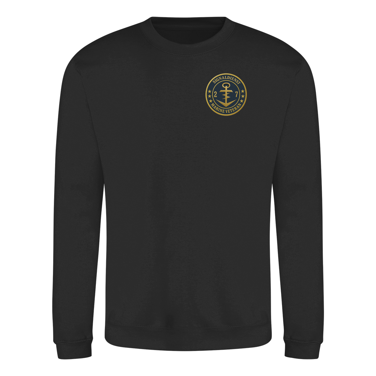 Marine Veteran 27er SIGNALDIENST - Metalleffekt - Basic Sweatshirt