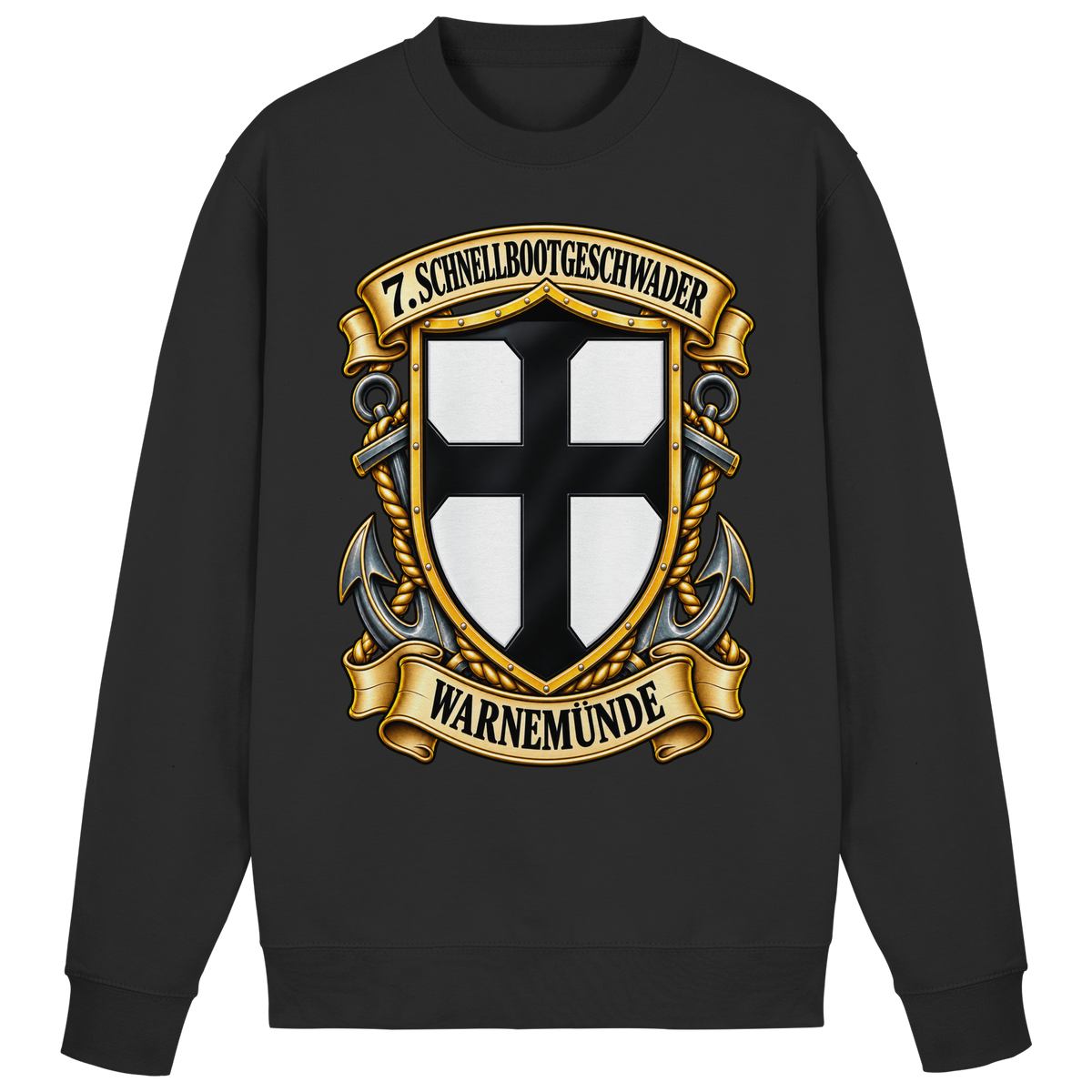 Wappen 7. Schnellbootgeschwader - WARNEMÜNDE - Basic Sweatshirt