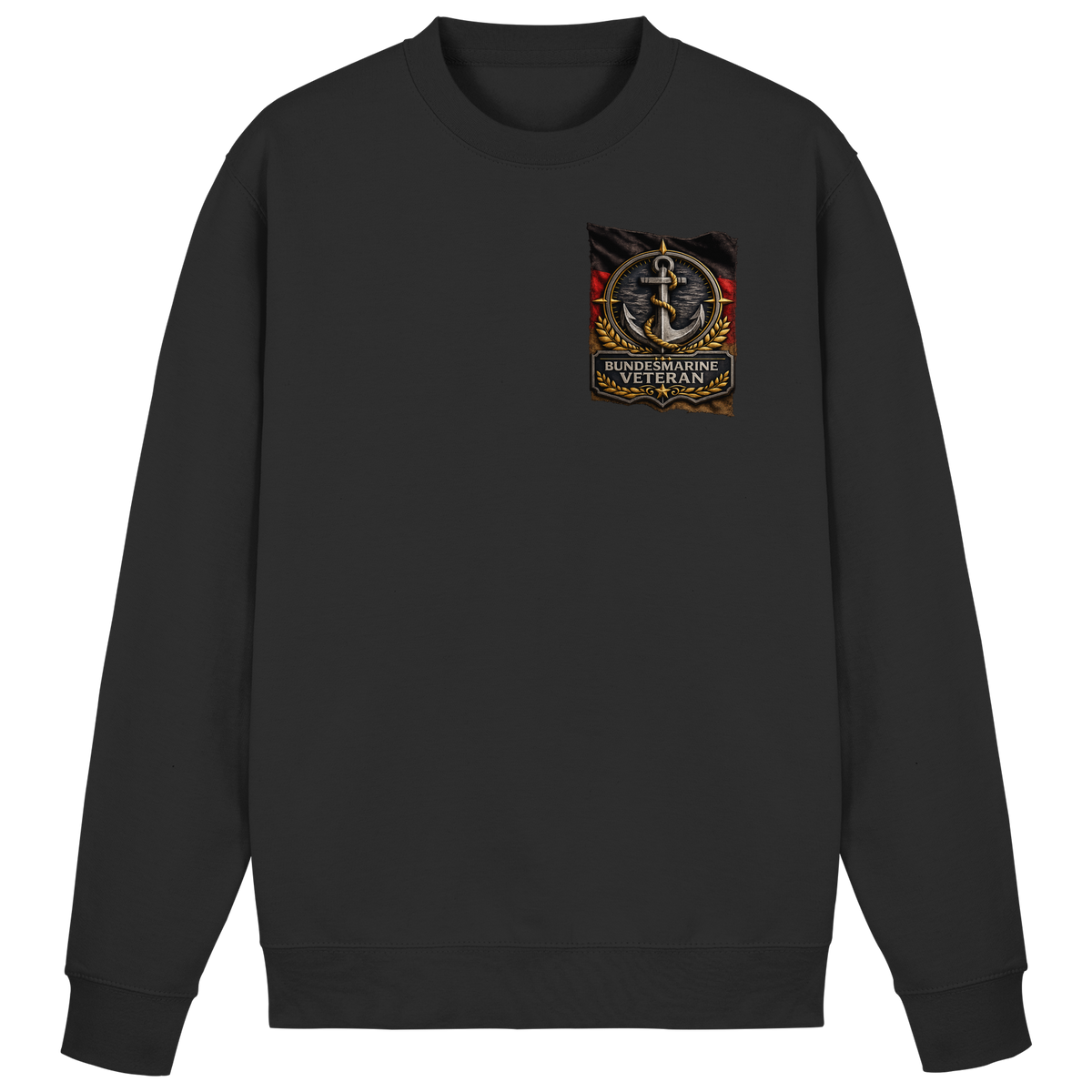 Bundesmarine Veteran Flagge - Brustlogo - Basic Sweatshirt